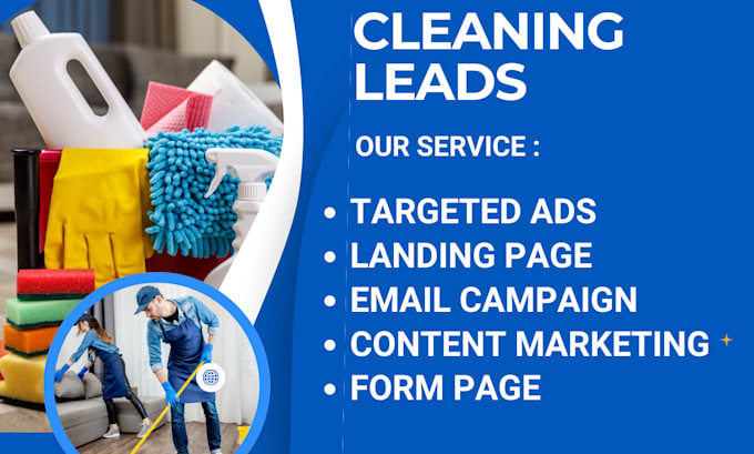 generate house janitorial office commercial gutter window carpet cleaning leads
