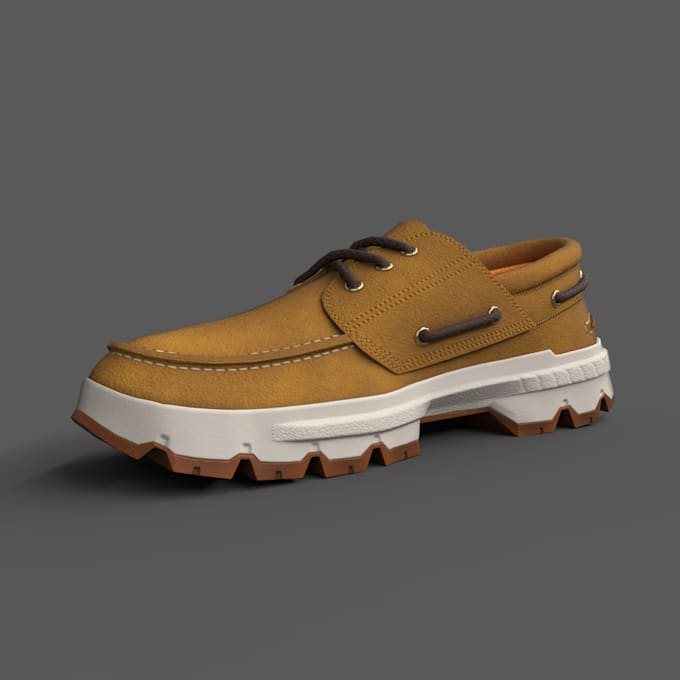 modeling and texture shoe for ar and vr