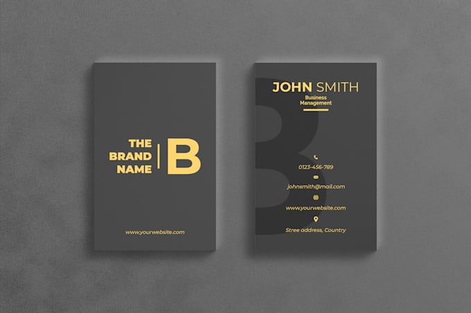 create a professional business card with stationary items