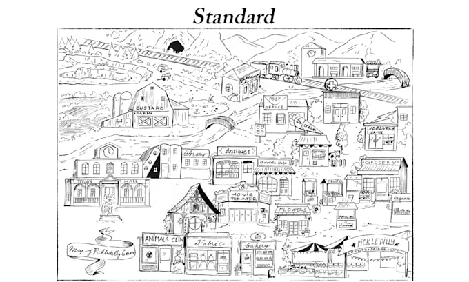 create a hand drawn map or infographic for your project
