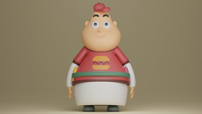 convert 2d to 3d character modeling in blender