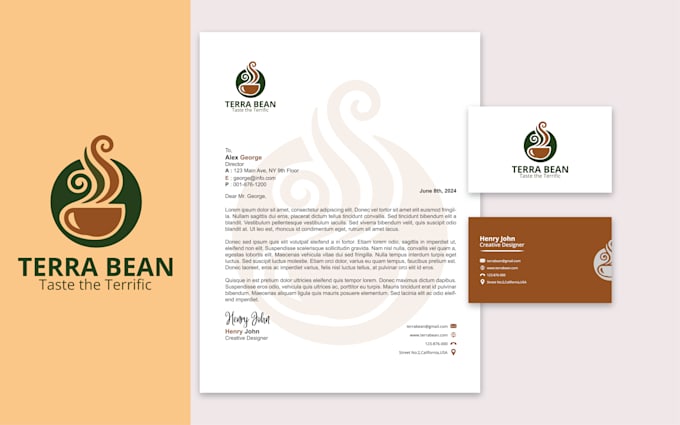 design logo, business card and letterhead