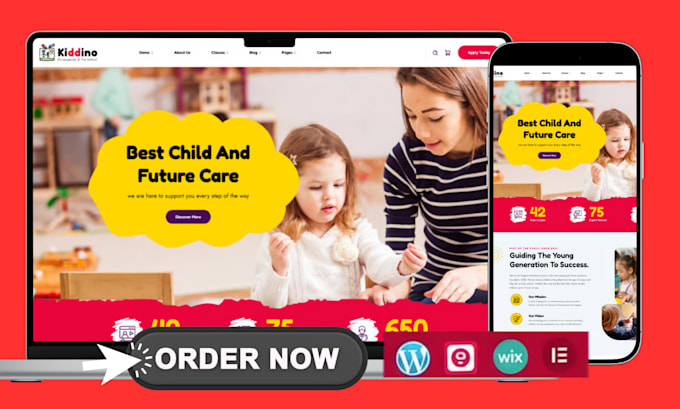 design educational website childcare website for children with special needs