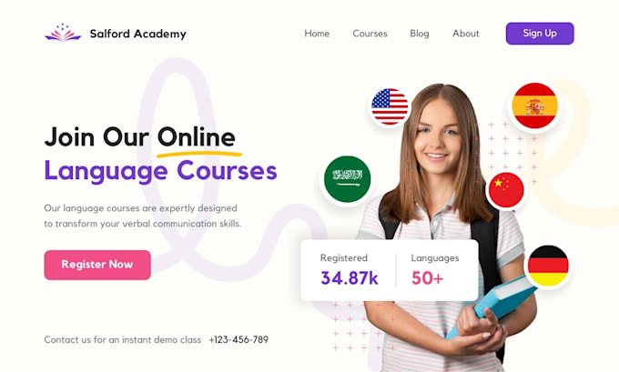 create a responsive wordpress website or landing page with elementor pro