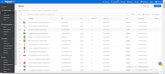 do products on walmart marketplace and optimize them