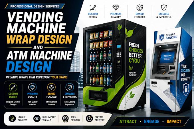 do  professionals vending machine wrap and atm machine design