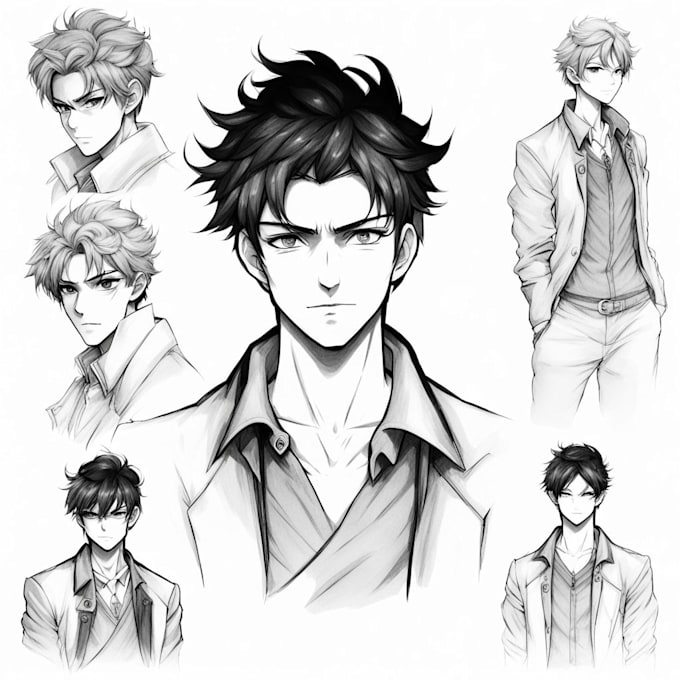 draw a character in manga style