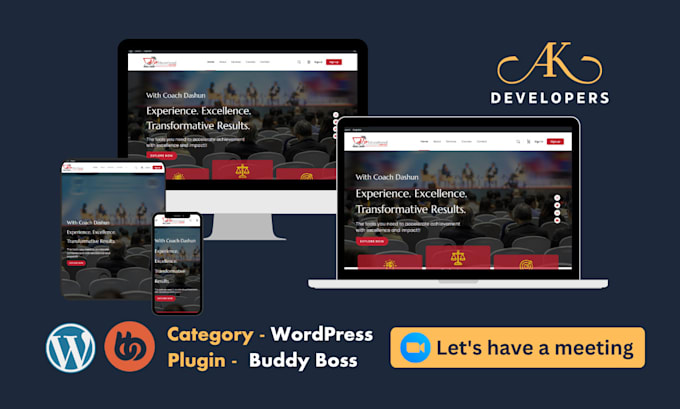 build premium lms website with learndash and buddyboss