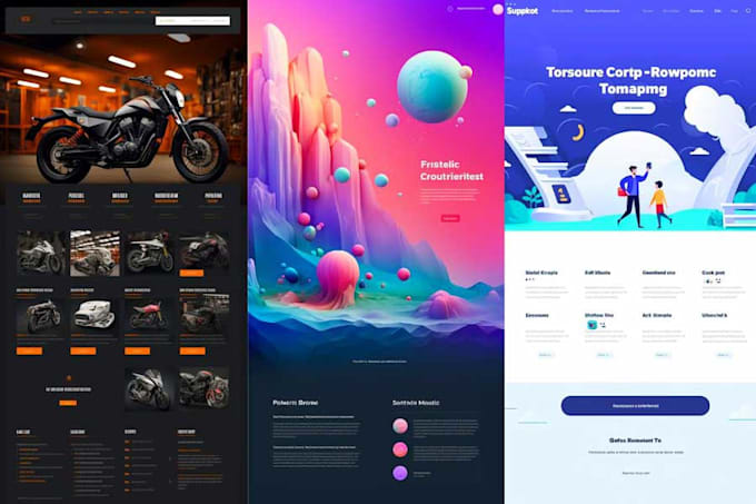 Make web front end development using html css javascript by ...