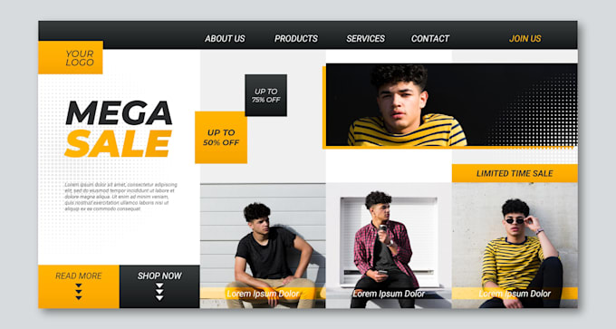 code website in html, css and javascript, contact me for more details