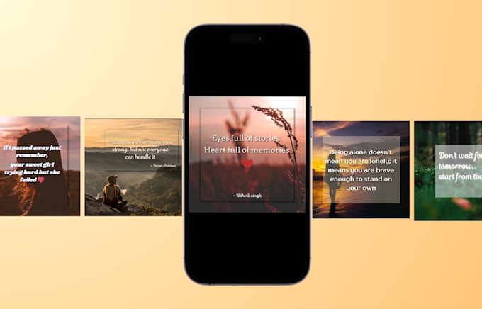 design creative quote images for social media post