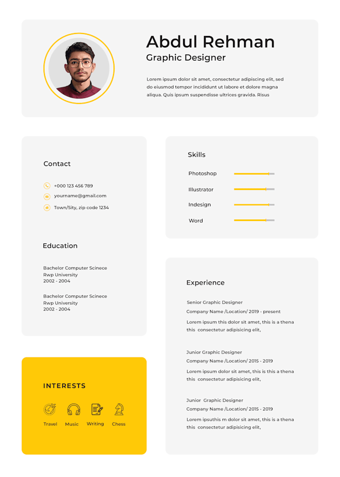 deliver ats friendly resume and design that get noticed