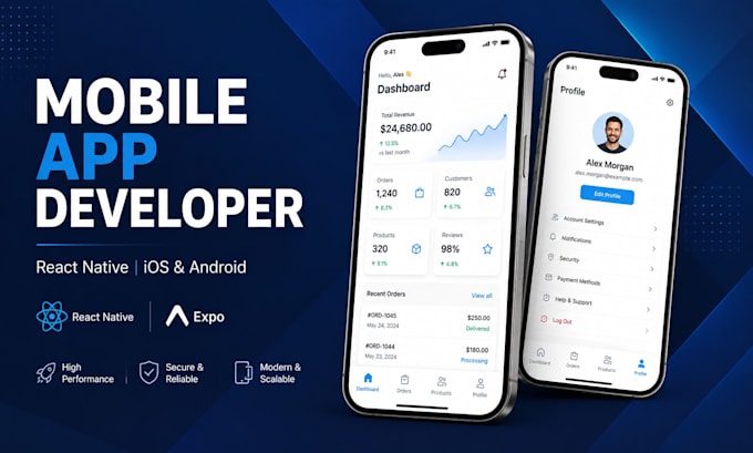 build your ios and android app with react native and expo