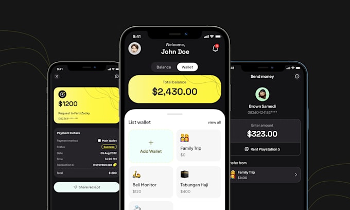 build a custom e wallet app, loan app, fund transfer app like paypal, venmo