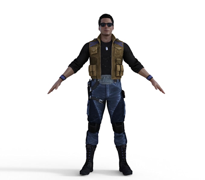 Semi realistic 3d character model,animaze,sculpt,unity,rigged,vrchat,3d ...