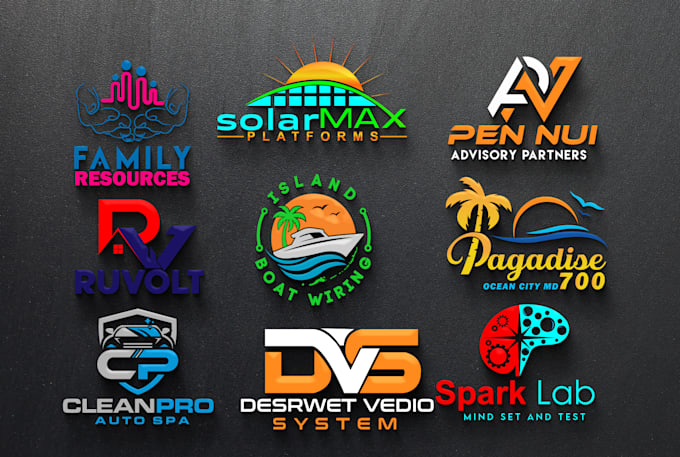 do 3d custom unique and professional business logo design