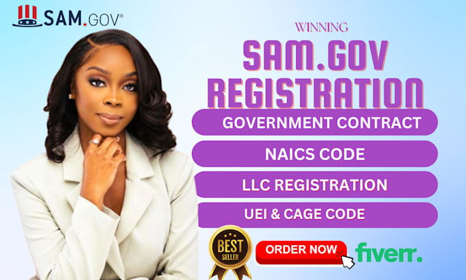 register your business sam gov, get uei cage code, naics code, llc registration