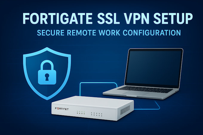 configure fortigate firewall SSL VPN for secure remote work