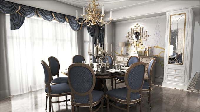 design living room, dining room, bed room interior design