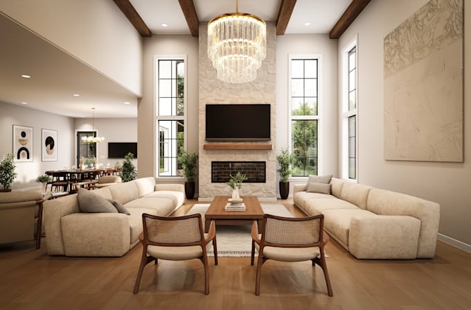do 3d modeling and realistic rendering for architecture