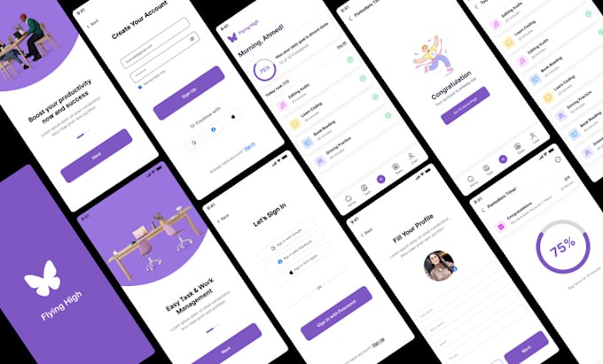 craft  a stunning website, app, dashboard uiux design using figma