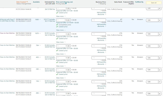 fix amazon listing errors, listing issues