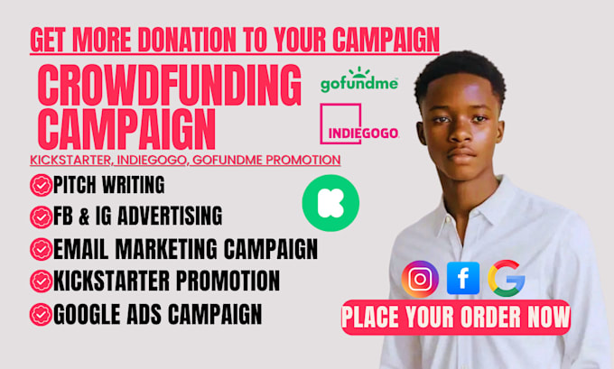 promote indiegogo gofundme kickstarter crowdfunding fundraising campaign