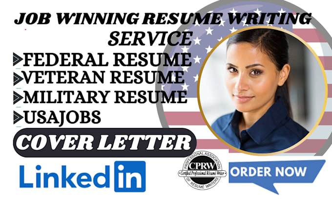 write federal resume service for usajobs and transitioning veteran and military