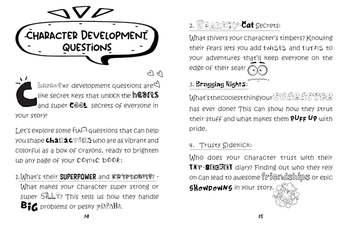 do comic books typesetting and formatting