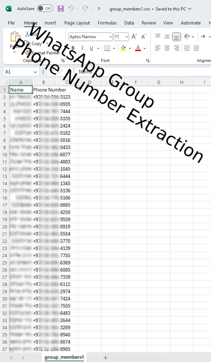 extract phone numbers from whatsapp groups