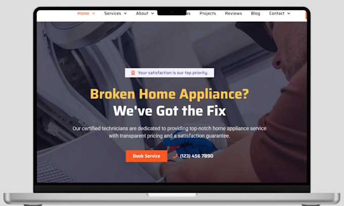 build appliance repair website electronic repair website home appliance website