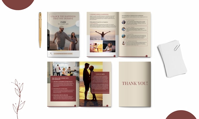 design unique lead magnet, ebook, workbook and pdfs