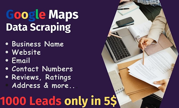 scrape google map data for lead generation, b2b data extraction