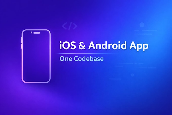 a cross platform mobile app using flutter or react native