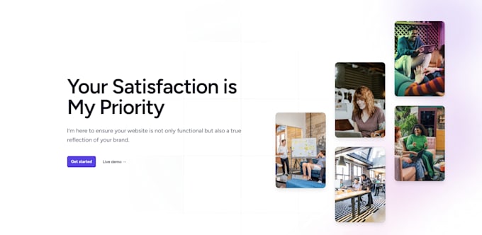 develop a modern and responsive portfolio or landing page