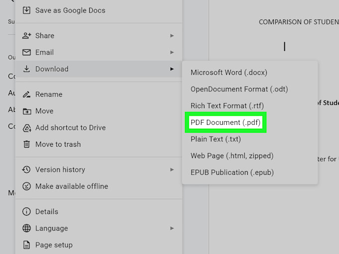 do convert your doc to PDF to xls