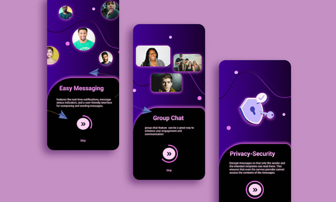Design modern and user friendly mobile app ui screens by Dhanariya2003 ...