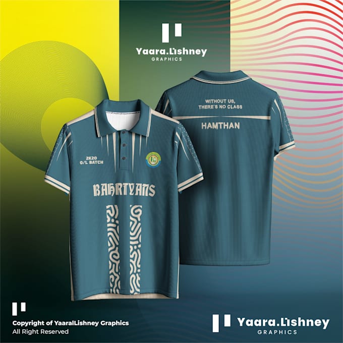 do custom jersey design and embroidery t shirt design