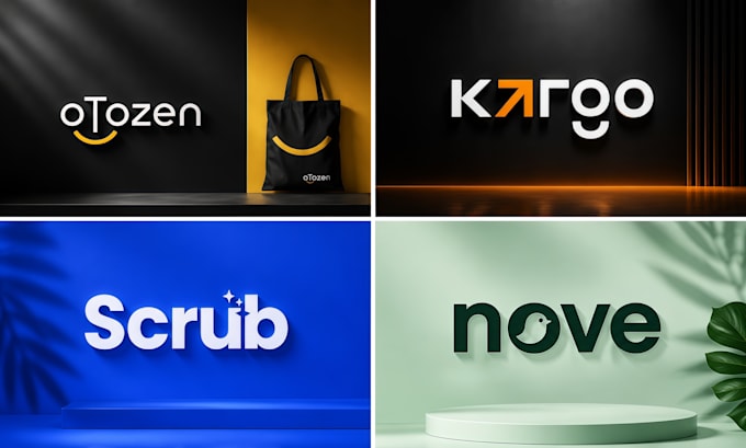 do creative wordmark, typography and lettermark logo design