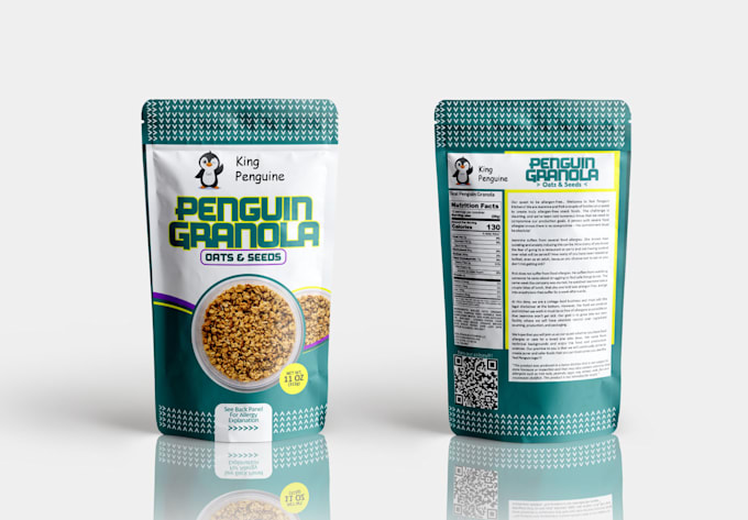 do food packaging pouch and label design for your product