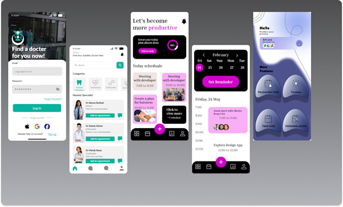 Do figma design ,mobile app ui ux design, website ui ux design by Rao ...