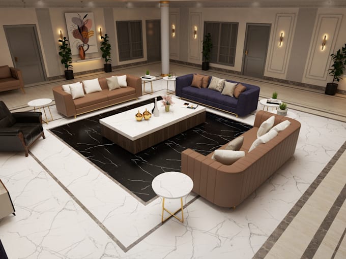 design a captivating living room interior design