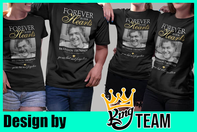 create memorial t shirt design