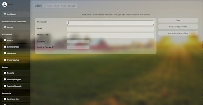 create your backend server with database