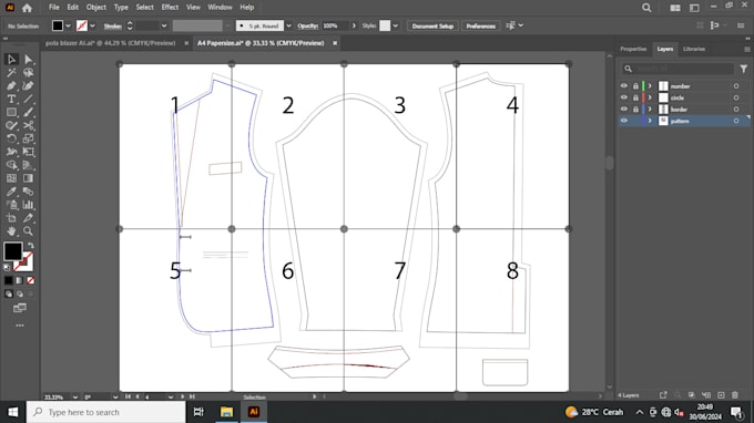 make ready to print clothing patterns