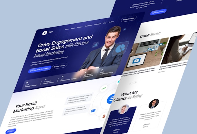 create a mobile app development and saas website