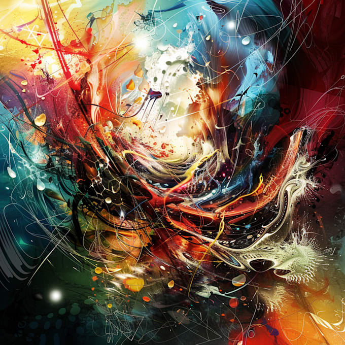 design abstract watercolor canvas wall art