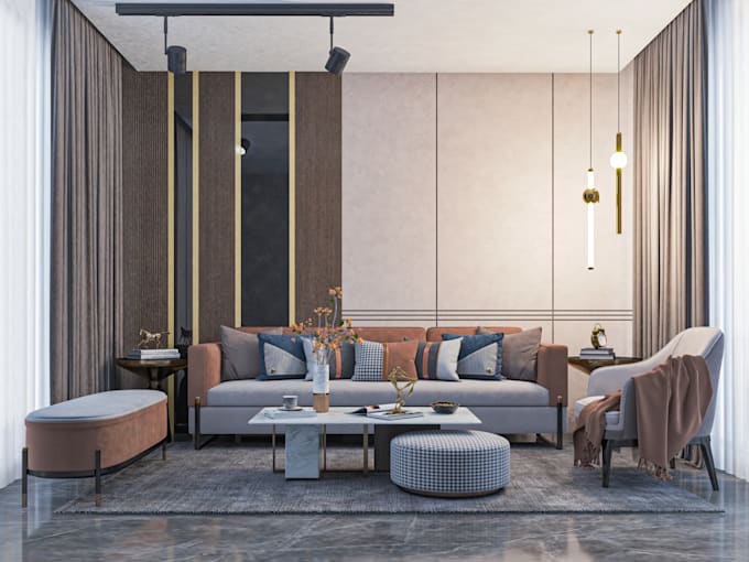 do architectural exterior rendering ,plans ,sections , layout , interior render