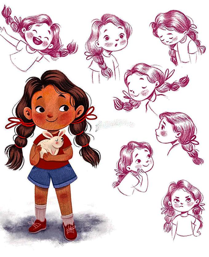 children story book illustrations book cover