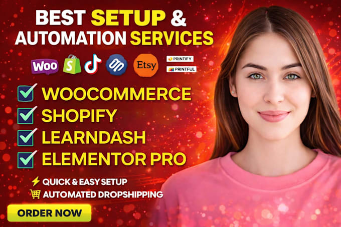 redesign learndash elementor pro wordpress bookly shopify woocommerce pod store
